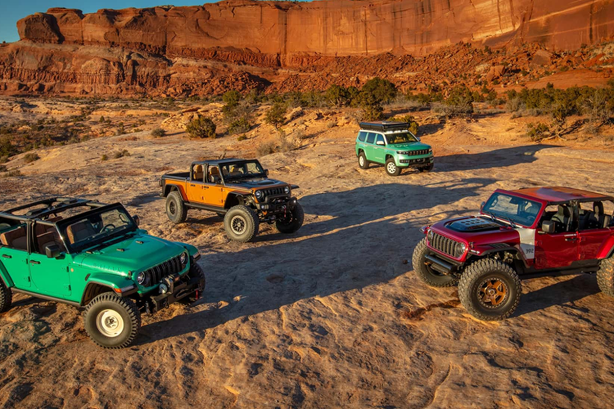 Jeep ra mat 4 mau Concept cho su kien Easter Jeep Safari 2024