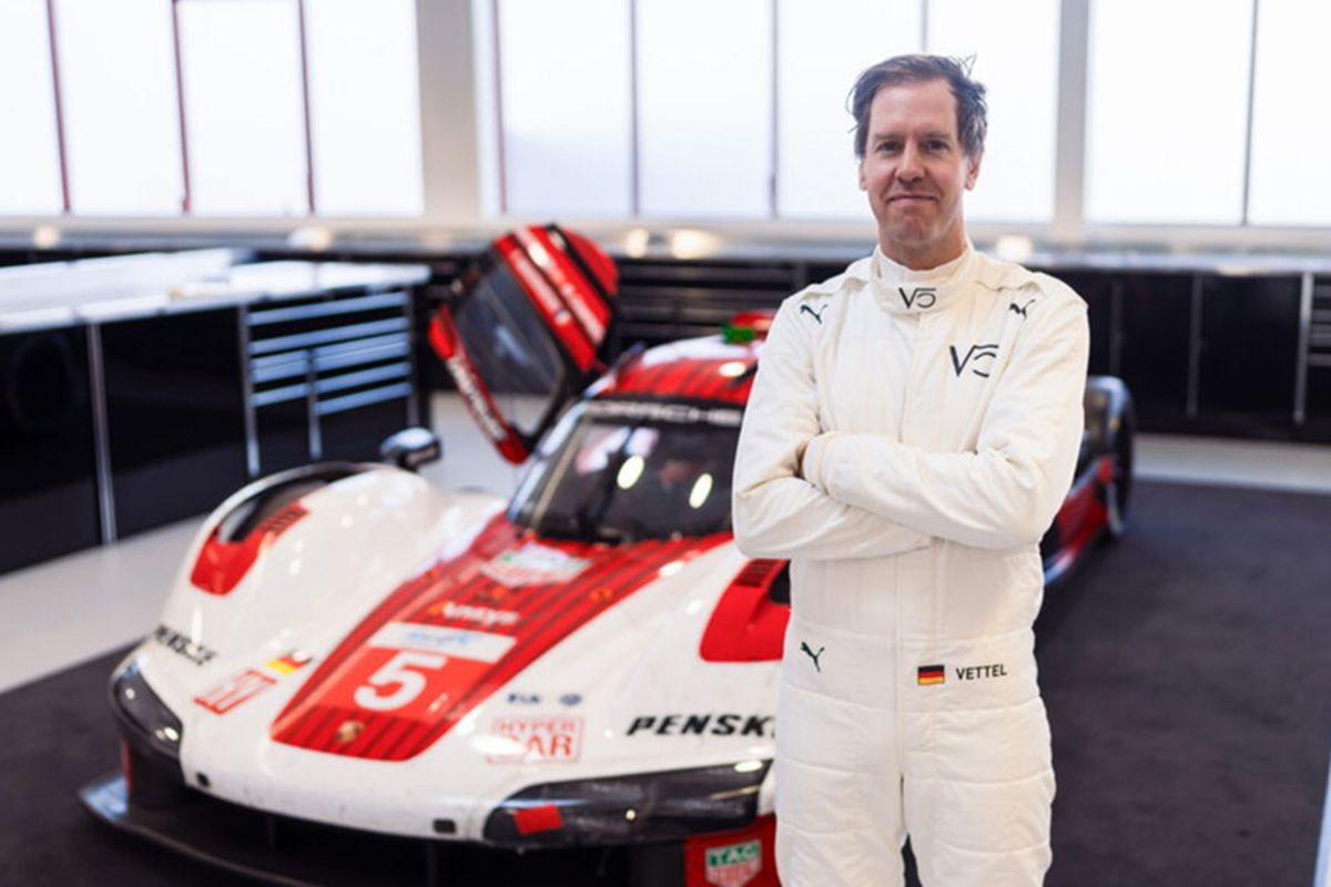 Sebastian Vettel lai thu xe dua Porsche 963 truoc them Le Mans