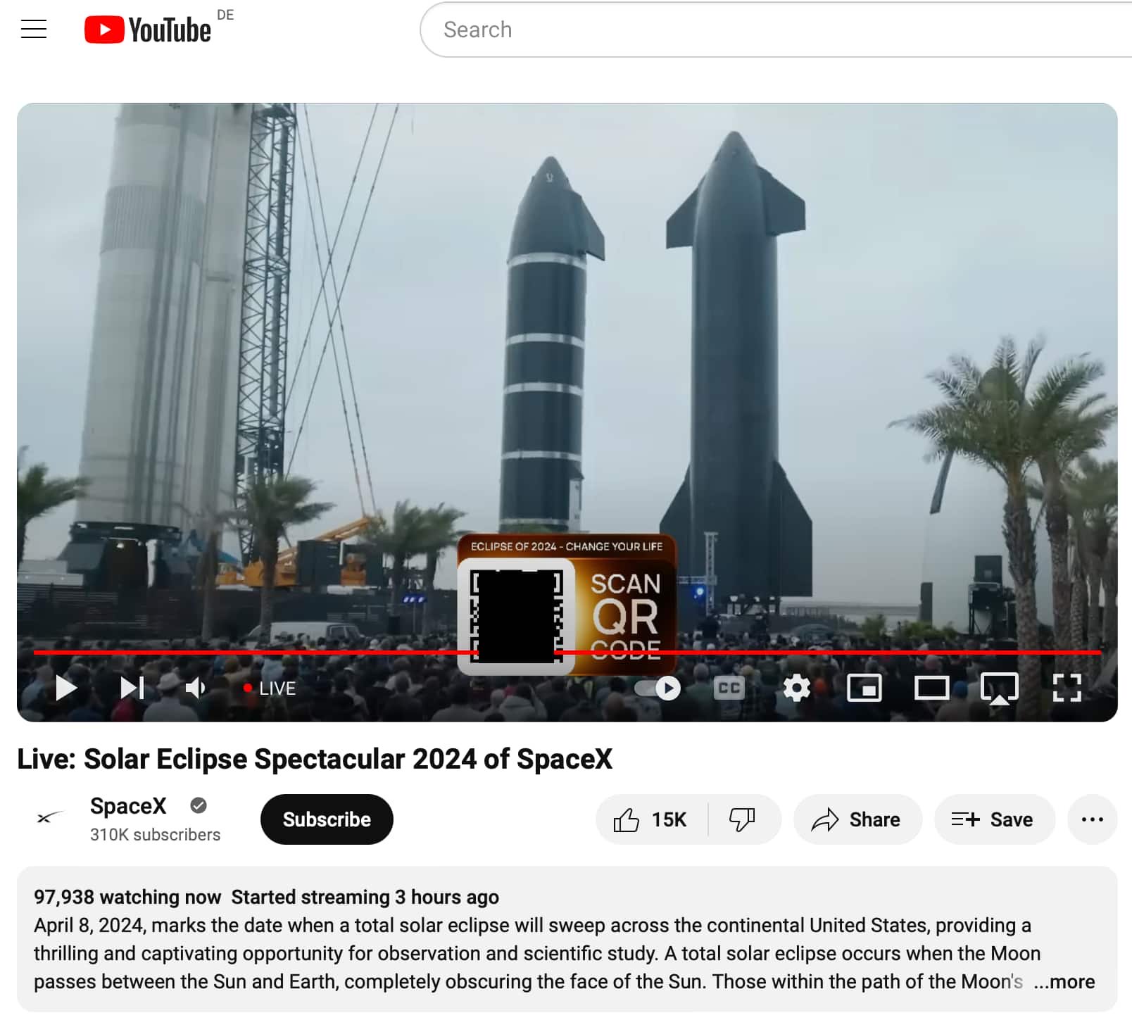 Không chỉ Độ Mixi, hàng loạt kênh YouTube cũng bị hack thành "SpaceX" trong ngày nhật thực