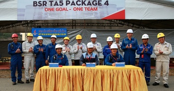 BSR nhận bàn giao gói thầu số 4 - Đường ống nước biển làm mát BSR nhận bàn giao gói thầu số 4 - Đường ống nước biển làm mát