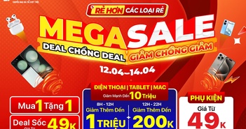 Mega Sale tháng 4: Điện thoại giảm đến 10 triệu đồng, tặng Galaxy Fit 3 0Đ, deal chồng deal giảm thêm đến 1 triệu đồng