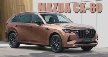 Mazda CX-80 mới dưới dạng SUV với động cơ Diesel và ‘lai’