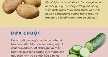 5 loại củ quả tốt hơn khi ăn cả vỏ 5 loại củ quả tốt hơn khi ăn cả vỏ