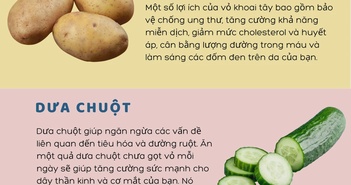 5 loại củ quả tốt hơn khi ăn cả vỏ