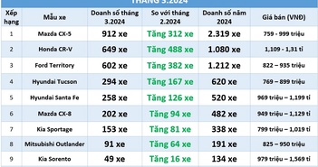 Crossover cỡ trung: Doanh số Honda CR-V vượt Ford Territory, Mazda CX-5 vẫn 'độc tôn' Crossover cỡ trung: Doanh số Honda CR-V vượt Ford Territory, Mazda CX-5 vẫn 'độc tôn'