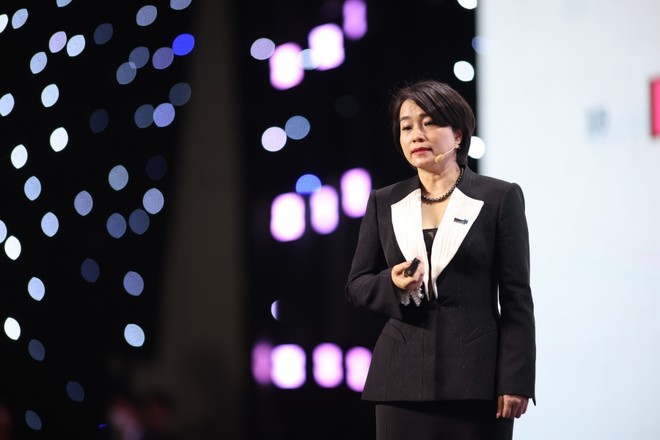 Bà Nguyễn Thị Phương - Tổng Giám đốc WinCommerce chia sẻ về kết quả và chiến lược của WCM