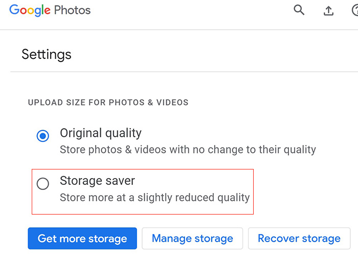 Mẹo giúp Google Photos không bị đầy không gian lưu trữ- Ảnh 2.