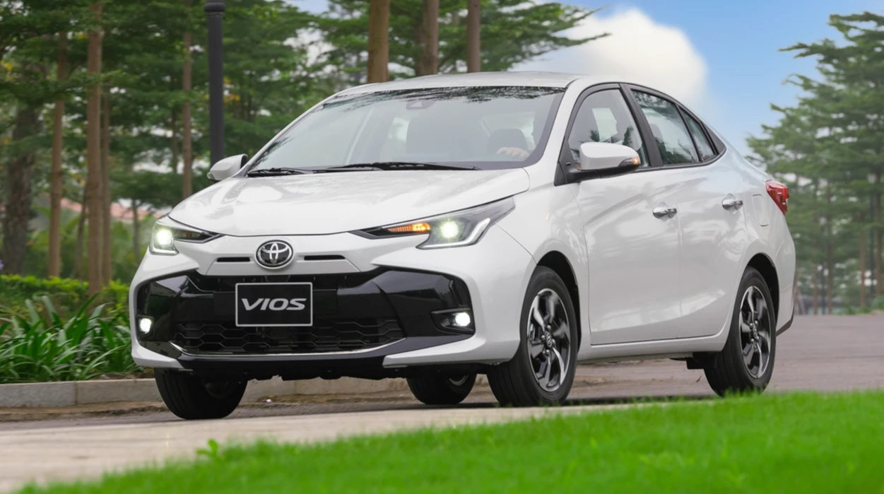 Toyota Vios xếp ở vị trí đỉnh bảng xếp hạng doanh số sedan hạng B tháng 4.2024
