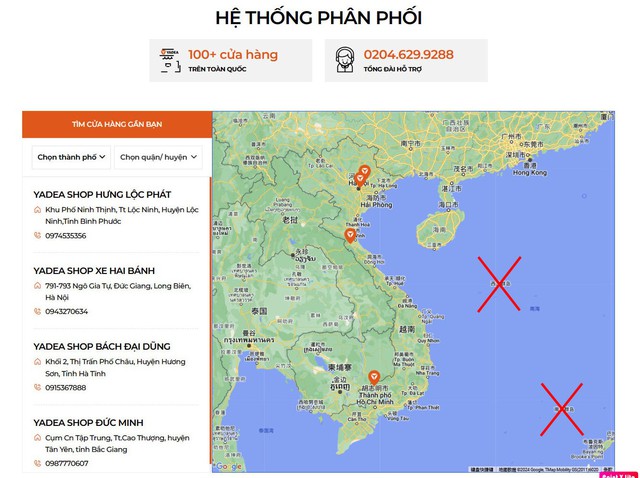 Bản đồ trên web sai tên Hoàng Sa, Trường Sa: Hãng xe Trung Quốc nói gì?