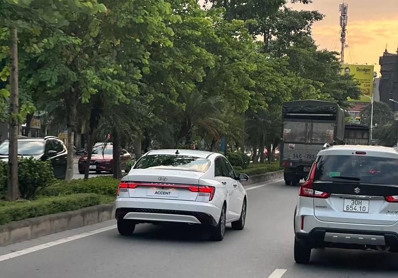 Mới đây Hyundai Accent 2024 đã lộ diện trên đường phố Việt Nam 