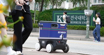 Hàn Quốc tiếp tục thử nghiệm dịch vụ giao hàng bằng robot Hàn Quốc tiếp tục thử nghiệm dịch vụ giao hàng bằng robot