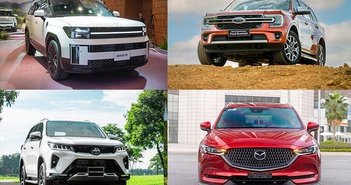 Hyundai SantaFe tăng trưởng manh, nhưng Ford Everest mới là "vua" Hyundai SantaFe tăng trưởng manh, nhưng Ford Everest mới là "vua"