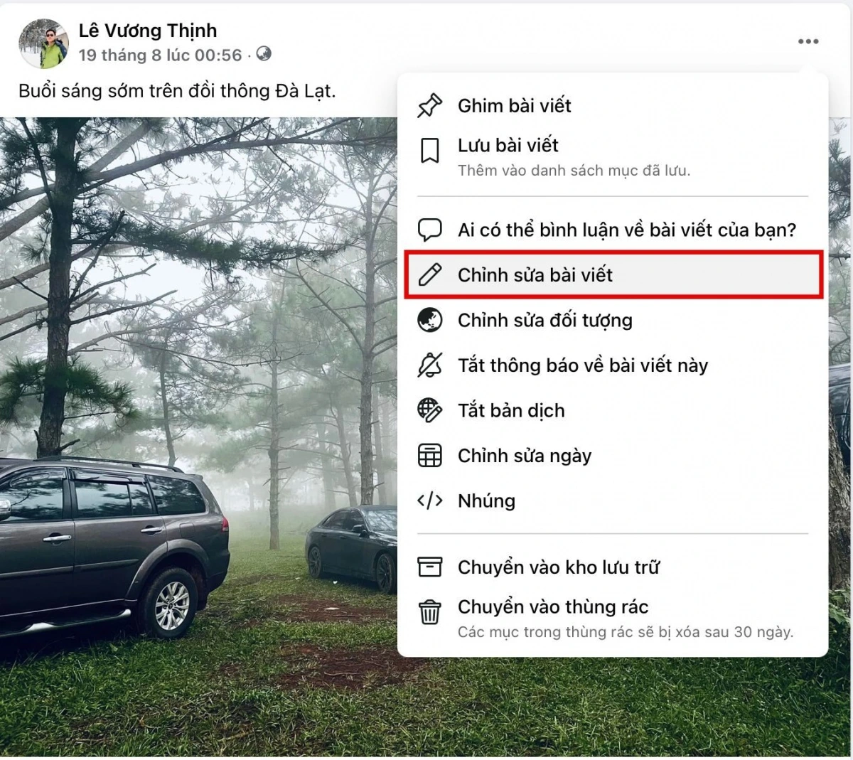 facebook khong cho sua bai dang tren dien thoai, loi hay la tinh nang hinh anh 2