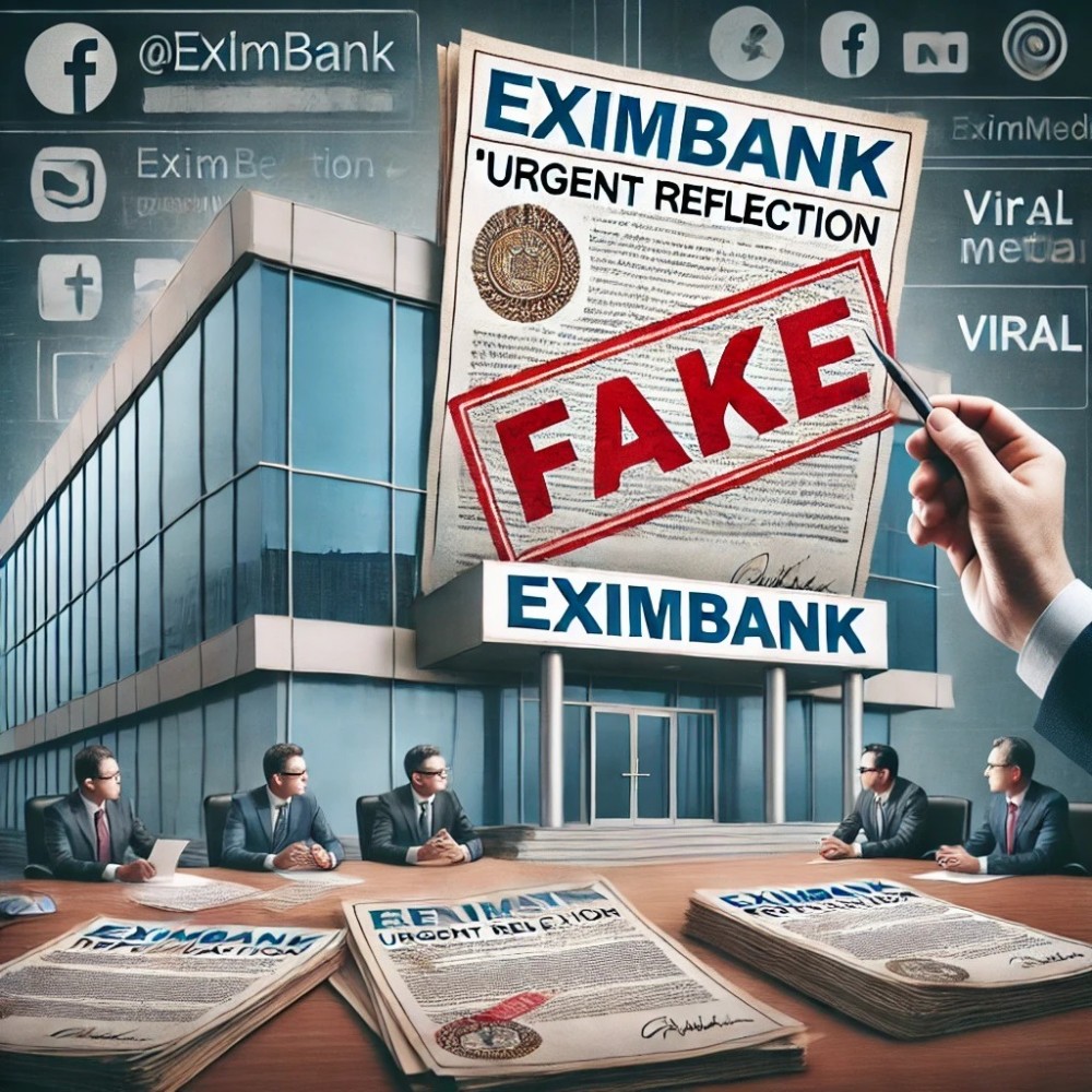 Eximbank lên tiếng về tài liệu 'rủi ro nghiêm trọng' lan truyền trên mạng