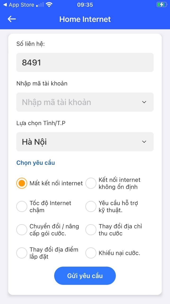 3 bước để báo hỏng dịch vụ viễn thông qua app My VNPT và ChatBot AMI