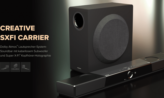 Creative SXFI CARRIER: Hệ thống âm thanh xem phim soundbar Dolby Atmos