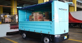 Singapore thử nghiệm xe giao hàng không người lái trên đường phố Singapore thử nghiệm xe giao hàng không người lái trên đường phố