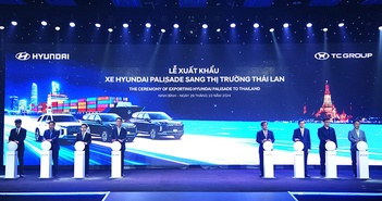 Cận cảnh dàn Hyundai Palisade lắp ráp Việt Nam xuất khẩu Thái Lan Cận cảnh dàn Hyundai Palisade lắp ráp Việt Nam xuất khẩu Thái Lan