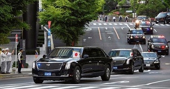 The Beast 2.0 của Tổng Thống Trump lăn bánh đến châu Á The Beast 2.0 của Tổng Thống Trump lăn bánh đến châu Á