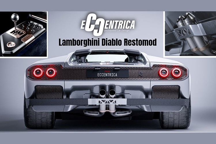 Lamborghini Diablo được Eccentrica "thay máu" restomod hết 31 tỷ đồng