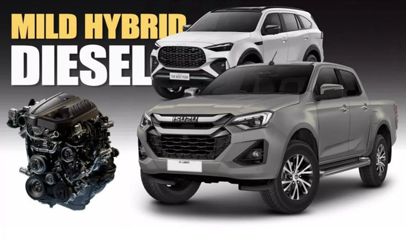 Isuzu mu-X và D-Max 2025 thêm bản hybrid, từ 435 triệu đồng