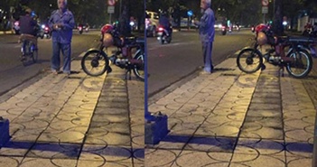 Cảm động cụ ông Sài Gòn chạy xe ôm mời khách đi trong đêm Cảm động cụ ông Sài Gòn chạy xe ôm mời khách đi trong đêm