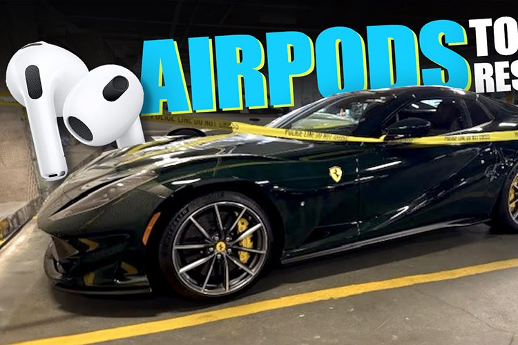 Tìm thấy Ferrari 812 GTS hơn 14 tỷ đồng bị trộm nhờ AirPods