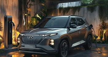Hyundai Creta 2025 bản thuần điện lộ diện nội thất Hyundai Creta 2025 bản thuần điện lộ diện nội thất