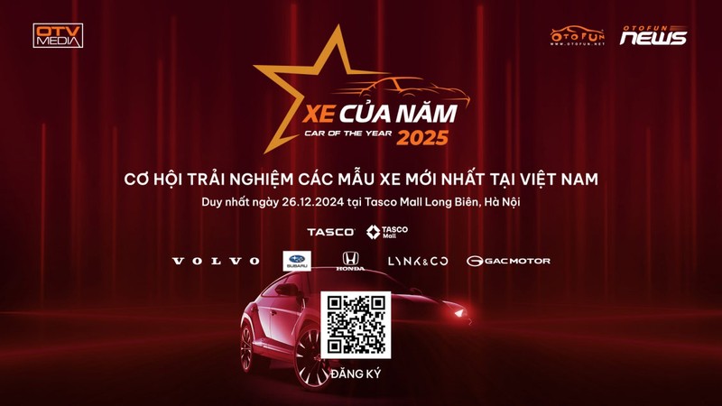 Chính thức mở cổng Bình chọn Xe của năm 2025