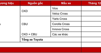 Toyota Việt Nam đạt hơn 68.000 xe bán ra trong năm 2024 Toyota Việt Nam đạt hơn 68.000 xe bán ra trong năm 2024