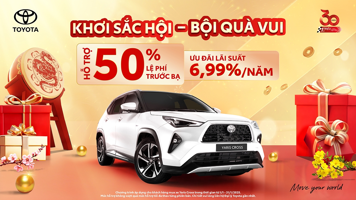 Toyota tung loạt ưu đãi lớn, hướng tới kỷ niệm 30 năm tại Việt Nam