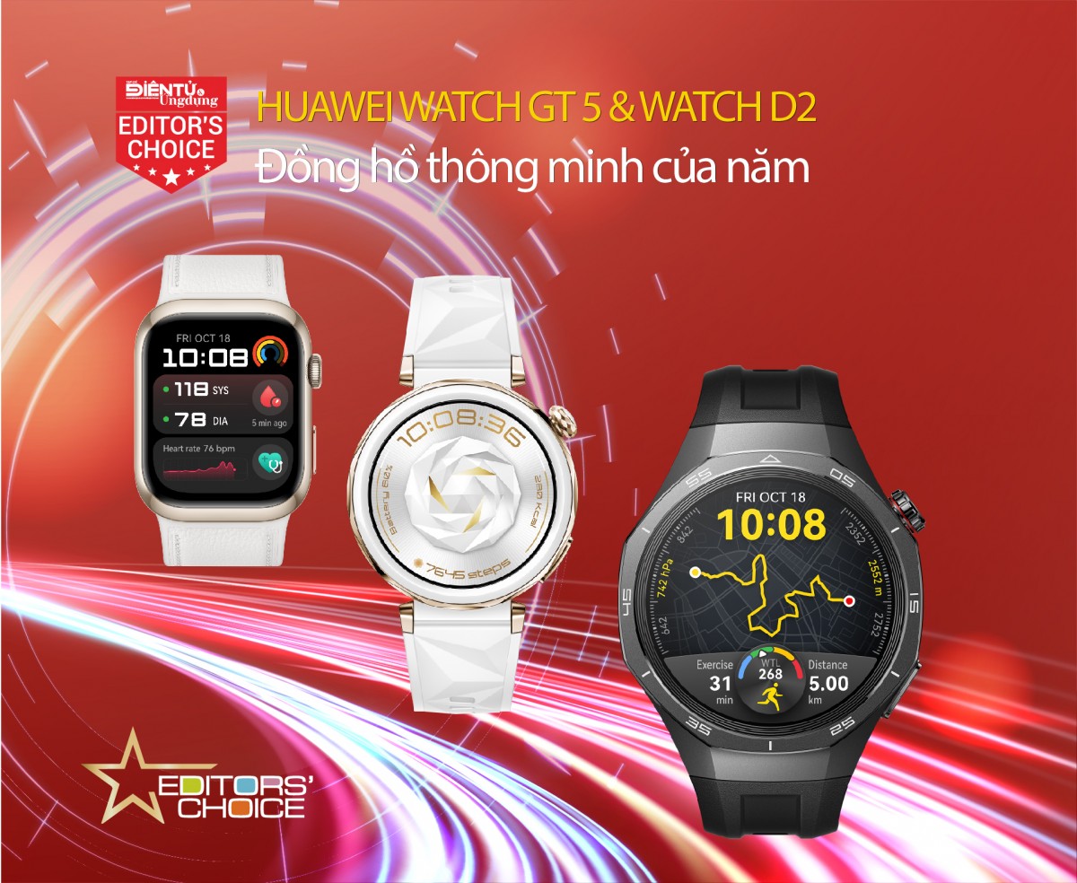 HUAWEI WATCH GT 5 & WATCH D2: Đồng hồ thông minh của năm