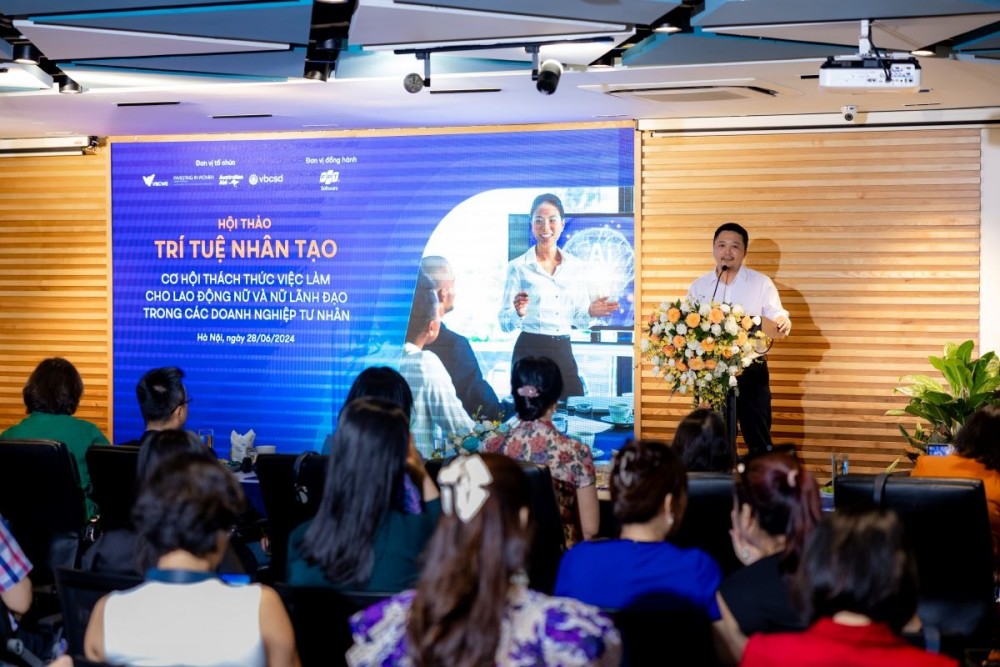 “Trí tuệ nhân tạo - Cơ hội, thách thức cho lao động nữ và nữ lãnh đạo trong các DN tư nhân”