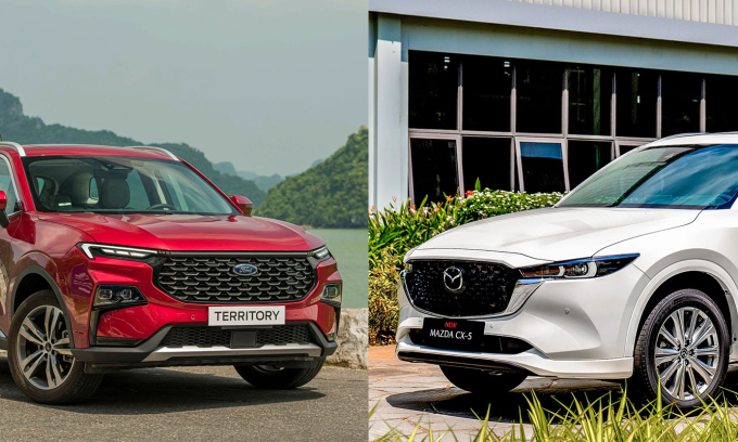 Phân khúc CUV cỡ C - Territory và CX-5 bỏ xa phần còn lại