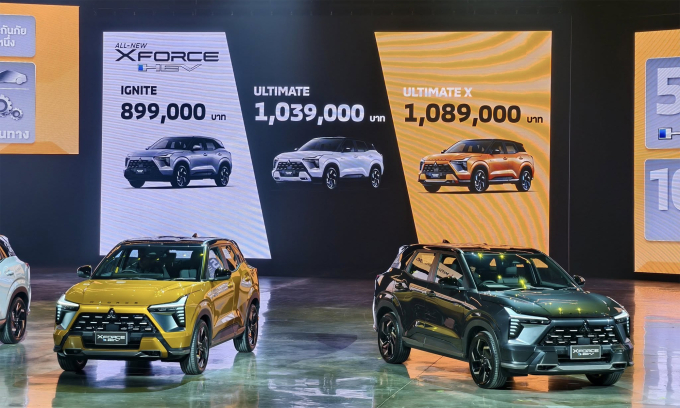 Mitsubishi Xforce HEV ra mắt Đông Nam Á, giá từ 26.700 USD