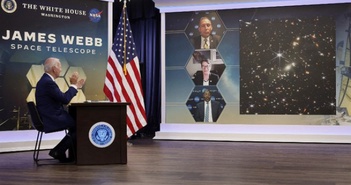 Tổng thống Mỹ Joe Biden và NASA công bố bức ảnh đầu tiên từ kính viễn vọng không gian James Webb Tổng thống Mỹ Joe Biden và NASA công bố bức ảnh đầu tiên từ kính viễn vọng không gian James Webb