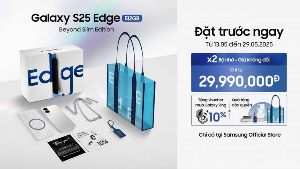 Samsung mở bán phiên bản giới hạn Galaxy S25 Edge - Beyond Slim