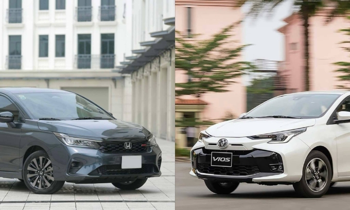 Doanh số Honda City dần bắt kịp Toyota Vios