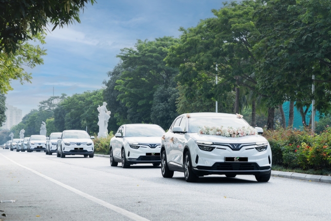 Green Future cho thuê xe cưới bằng ôtô điện VinFast