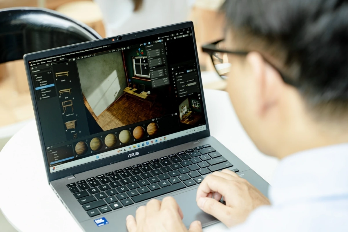 kham pha laptop mong nhe, thoi luong pin khung , tich hop ai thong minh hinh anh 3