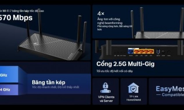 TP-Link ra mắt Router Wi-Fi 7 đầu tiên tại Việt Nam