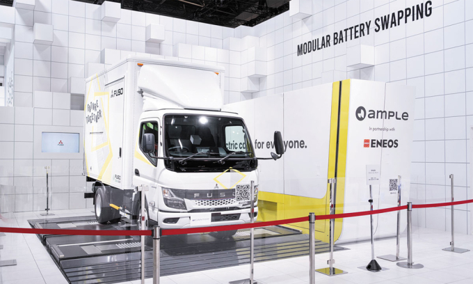 Mitsubishi mở trạm đổi pin ôtô điện