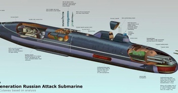 Khám phá "người kế nhiệm" tàu ngầm hạt nhân lớp Yasen-M của Nga Khám phá "người kế nhiệm" tàu ngầm hạt nhân lớp Yasen-M của Nga