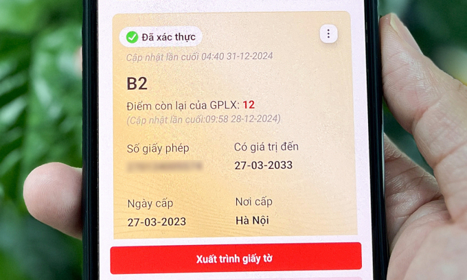 Các bước thêm bằng lái trên VNeID khi ứng dụng không tự cập nhật