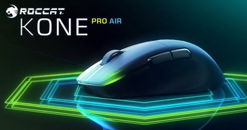 Game thủ 'soi' chuột không dây Kone Pro Air của Roccat Game thủ 'soi' chuột không dây Kone Pro Air của Roccat