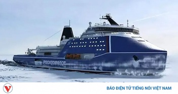 Uy lực tàu phá băng hạt nhân Rossiya của Nga Uy lực tàu phá băng hạt nhân Rossiya của Nga