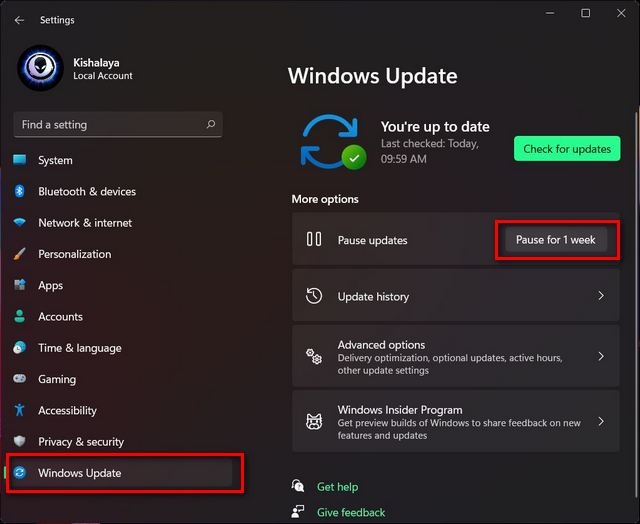 Cách dừng Update tự động trên Windows 11