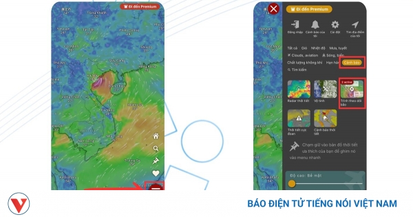 Ứng dụng Windy được tải nhiều nhất để theo dõi bão số 3 (Wipha)