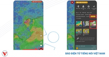 Ứng dụng Windy được tải nhiều nhất để theo dõi bão số 3 (Wipha) Ứng dụng Windy được tải nhiều nhất để theo dõi bão số 3 (Wipha)