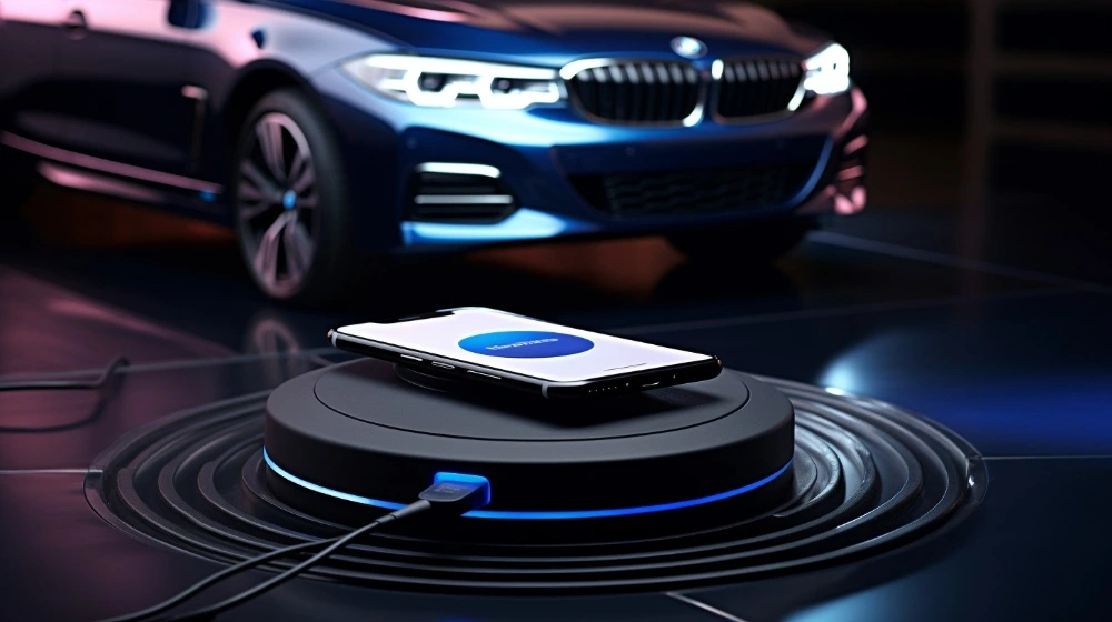 sac khong day xe bmw co the lam hong chip nfc cua iphone 15 hinh anh 1